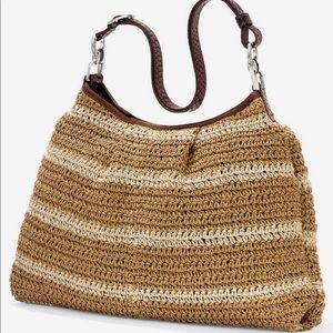 Brighton “Courtney” Straw Hobo Shoulder Bag